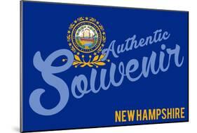 Visited New Hampshire - Authentic Souvenir-Lantern Press-Mounted Art Print