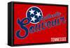 Visited Tennessee - Authentic Souvenir-Lantern Press-Framed Stretched Canvas