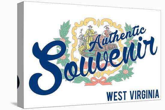 Visited West Virginia - Authentic Souvenir-Lantern Press-Stretched Canvas