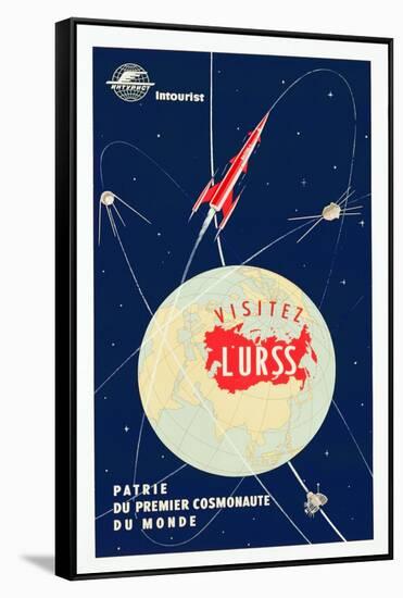 Visitez L'Urss, Poster Advertising Travel to the Ussr, C.1955-null-Framed Stretched Canvas