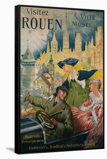 Visitez Rouen, circa 1910-P. Bonnet-Framed Stretched Canvas