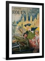 Visitez Rouen, circa 1910-P. Bonnet-Framed Giclee Print