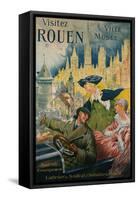 Visitez Rouen, circa 1910-P. Bonnet-Framed Stretched Canvas