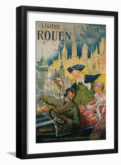 Visitez Rouen, circa 1910-P. Bonnet-Framed Giclee Print