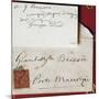 Visiting Card and Envelope of Giuseppe Verdi-null-Mounted Giclee Print