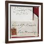 Visiting Card and Envelope of Giuseppe Verdi-null-Framed Giclee Print