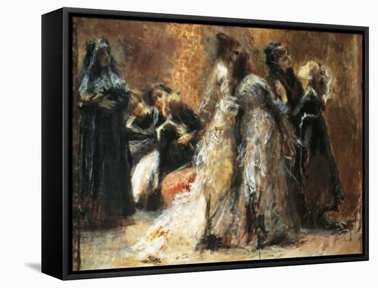 Visiting College-Tranquillo Cremona-Framed Stretched Canvas