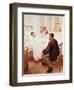 Visiting Day at the Hospital, 1889-Jules Jean Geoffroy-Framed Giclee Print