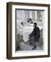 Visiting Day at the Hospital, 1893-Henry Jules Jean Geoffroy-Framed Giclee Print