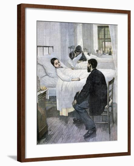 Visiting Day at the Hospital, 1893-Henry Jules Jean Geoffroy-Framed Giclee Print