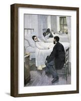 Visiting Day at the Hospital, 1893-Henry Jules Jean Geoffroy-Framed Giclee Print