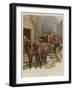 Visiting Grandpapa at Christmas-John Charlton-Framed Giclee Print