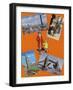 Visiting London in the 1960s-Jesus Blasco-Framed Giclee Print