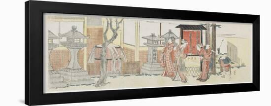 Visiting Oji Inari Shrine, 1801-1805-Katsushika Hokusai-Framed Giclee Print