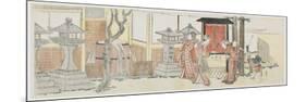 Visiting Oji Inari Shrine, 1801-1805-Katsushika Hokusai-Mounted Giclee Print