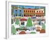 Visiting Santa-Mark Frost-Framed Giclee Print