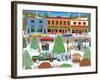 Visiting Santa-Mark Frost-Framed Giclee Print