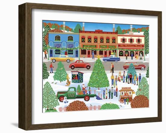 Visiting Santa-Mark Frost-Framed Giclee Print