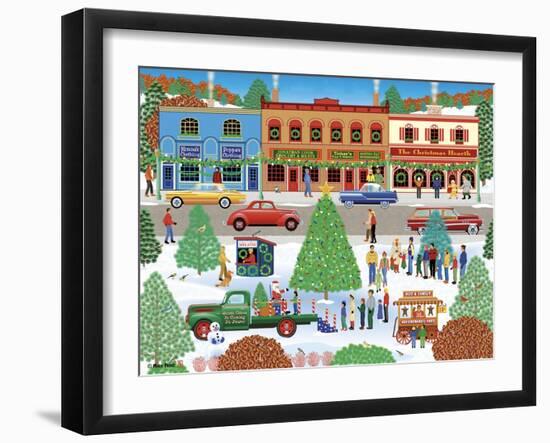 Visiting Santa-Mark Frost-Framed Giclee Print