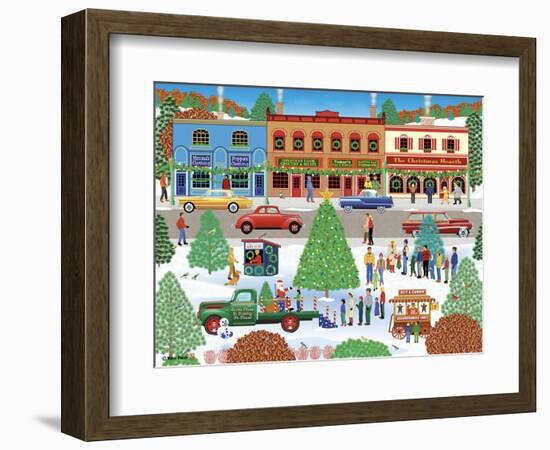 Visiting Santa-Mark Frost-Framed Giclee Print