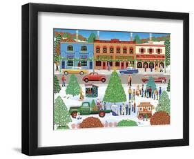 Visiting Santa-Mark Frost-Framed Giclee Print