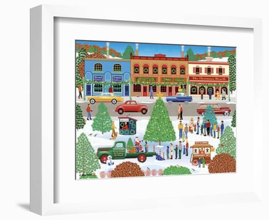 Visiting Santa-Mark Frost-Framed Giclee Print