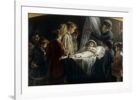 Visiting the Dead Little Girl (Visita Alla Piccola Morta)-Demetrio Cosola-Framed Giclee Print