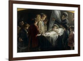 Visiting the Dead Little Girl (Visita Alla Piccola Morta)-Demetrio Cosola-Framed Giclee Print