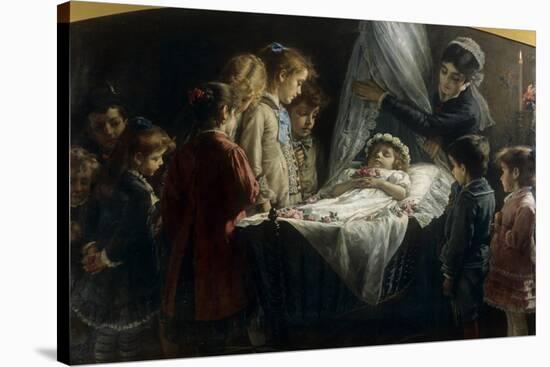 Visiting the Dead Little Girl (Visita Alla Piccola Morta)-Demetrio Cosola-Stretched Canvas