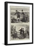 Visiting the Falls of Niagara-null-Framed Giclee Print