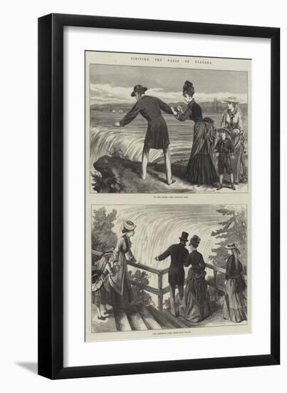 Visiting the Falls of Niagara-null-Framed Giclee Print