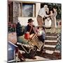 "Visiting the Grandparents", August 3, 1957-Amos Sewell-Mounted Premium Giclee Print