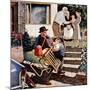 "Visiting the Grandparents", August 3, 1957-Amos Sewell-Mounted Giclee Print