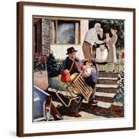 "Visiting the Grandparents", August 3, 1957-Amos Sewell-Framed Giclee Print