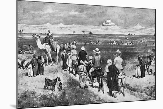 Visiting the Pyramids-Walter Paget-Mounted Premium Giclee Print