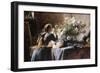 Visiting the Studio-Frans Mortelmans-Framed Giclee Print