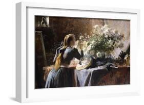 Visiting the Studio-Frans Mortelmans-Framed Giclee Print