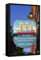 Visitor Center an Fishermans Wharf, San Francisco, California-Anna Miller-Framed Stretched Canvas