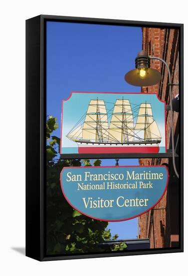 Visitor Center an Fishermans Wharf, San Francisco, California-Anna Miller-Framed Stretched Canvas