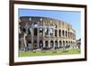 Visitors and Horse Carriages Beside the Outer Wall of the Colosseum, Forum Area, Rome-Eleanor Scriven-Framed Photographic Print