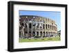 Visitors and Horse Carriages Beside the Outer Wall of the Colosseum, Forum Area, Rome-Eleanor Scriven-Framed Photographic Print