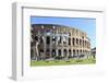 Visitors and Horse Carriages Beside the Outer Wall of the Colosseum, Forum Area, Rome-Eleanor Scriven-Framed Photographic Print