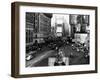 Visitors and Residents of New York City Spend Their Time Window-Shopping Around the Times Square-null-Framed Premium Photographic Print