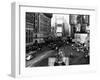 Visitors and Residents of New York City Spend Their Time Window-Shopping Around the Times Square-null-Framed Premium Photographic Print