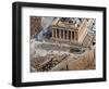 Visitors are Seen Outside the Ancient Parthenon Temple-null-Framed Photographic Print