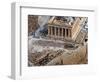 Visitors are Seen Outside the Ancient Parthenon Temple-null-Framed Photographic Print