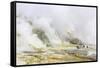 Visitors at an Active Andesite Stratovolcano on White Island, North Island, New Zealand, Pacific-Michael Nolan-Framed Stretched Canvas