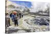 Visitors at an Active Andesite Stratovolcano on White Island, North Island, New Zealand, Pacific-Michael Nolan-Stretched Canvas