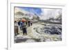 Visitors at an Active Andesite Stratovolcano on White Island, North Island, New Zealand, Pacific-Michael Nolan-Framed Photographic Print