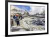 Visitors at an Active Andesite Stratovolcano on White Island, North Island, New Zealand, Pacific-Michael Nolan-Framed Photographic Print